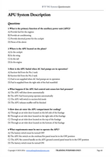 Load image into Gallery viewer, B737 Systems Questionnaire APU Questions