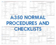 Load image into Gallery viewer, Airbus A350 - Normal Procedures and Checklists Study Notes