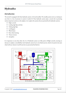 B737 Pilot Systems Hydraulics
