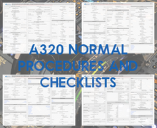 Load image into Gallery viewer, A320 Normal Procedures and Checklists

